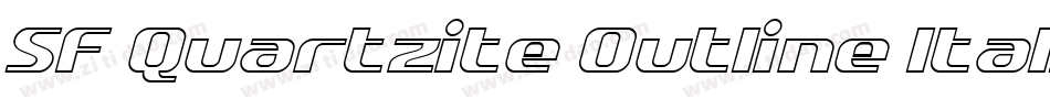 SF Quartzite Outline Italic字体转换